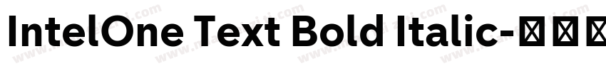 IntelOne Text Bold Italic字体转换